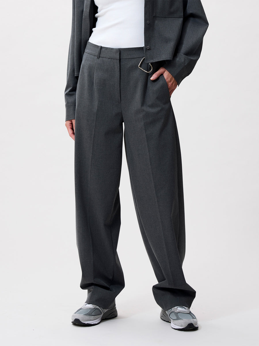 Tapered Trousers van Catwalk Junkie, kleur Dark Grey Melange