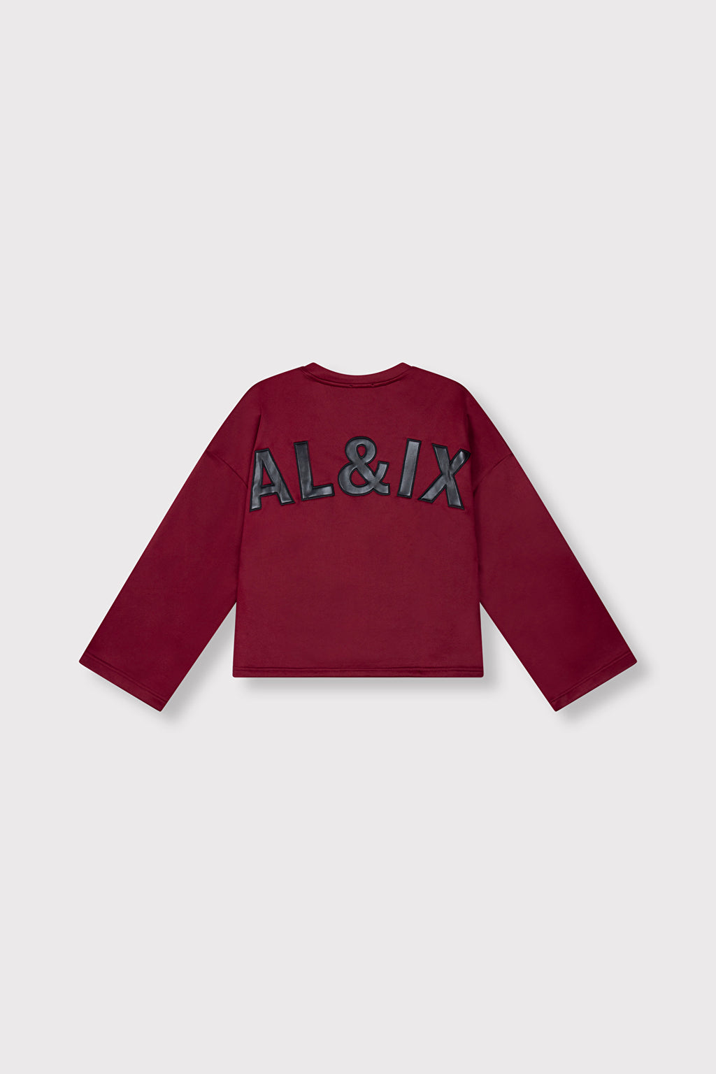 Baseball Sweater van ALIX The Label, kleur Bordeax