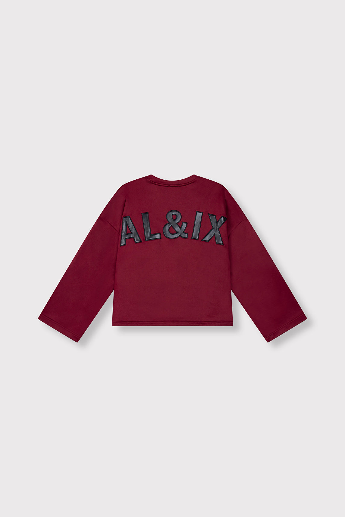 Baseball Sweater van ALIX The Label, kleur Bordeax