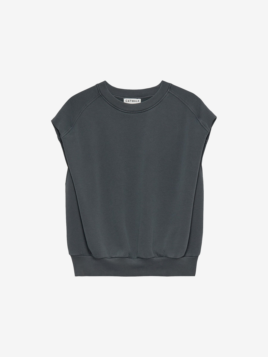 Sleeveless Sweater van Catwalk Junkie, kleur Carbon