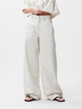 Wide Leg Striped Jeans van Catwalk Junkie, kleur Ecru