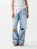Dotted Scarf van Catwalk Junkie, kleur Off White