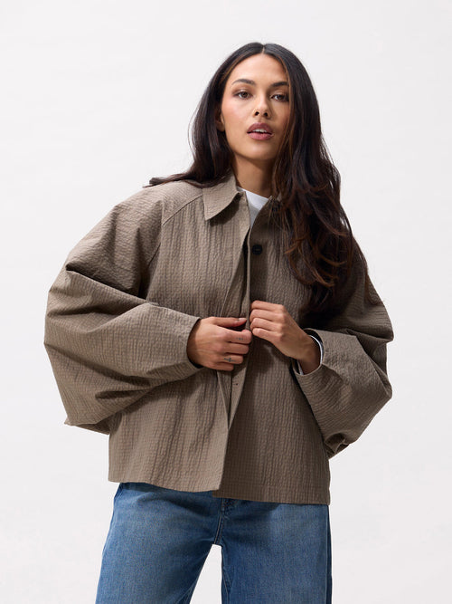 Check Cape Jacket van Catwalk Junkie, kleur Mountain View