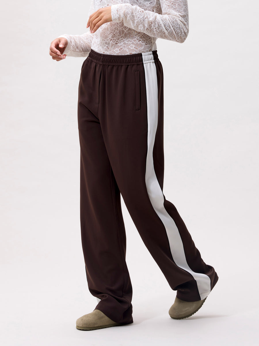 Tracksuit With Piping van Catwalk Junkie, kleur Coffee Bean