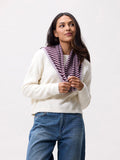Striped Triangle Scarf van Catwalk Junkie, kleur Lavender Frost