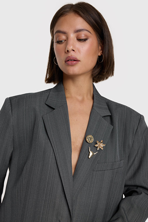 Metal Broches 6524 van ALIX The Label, kleur Gold
