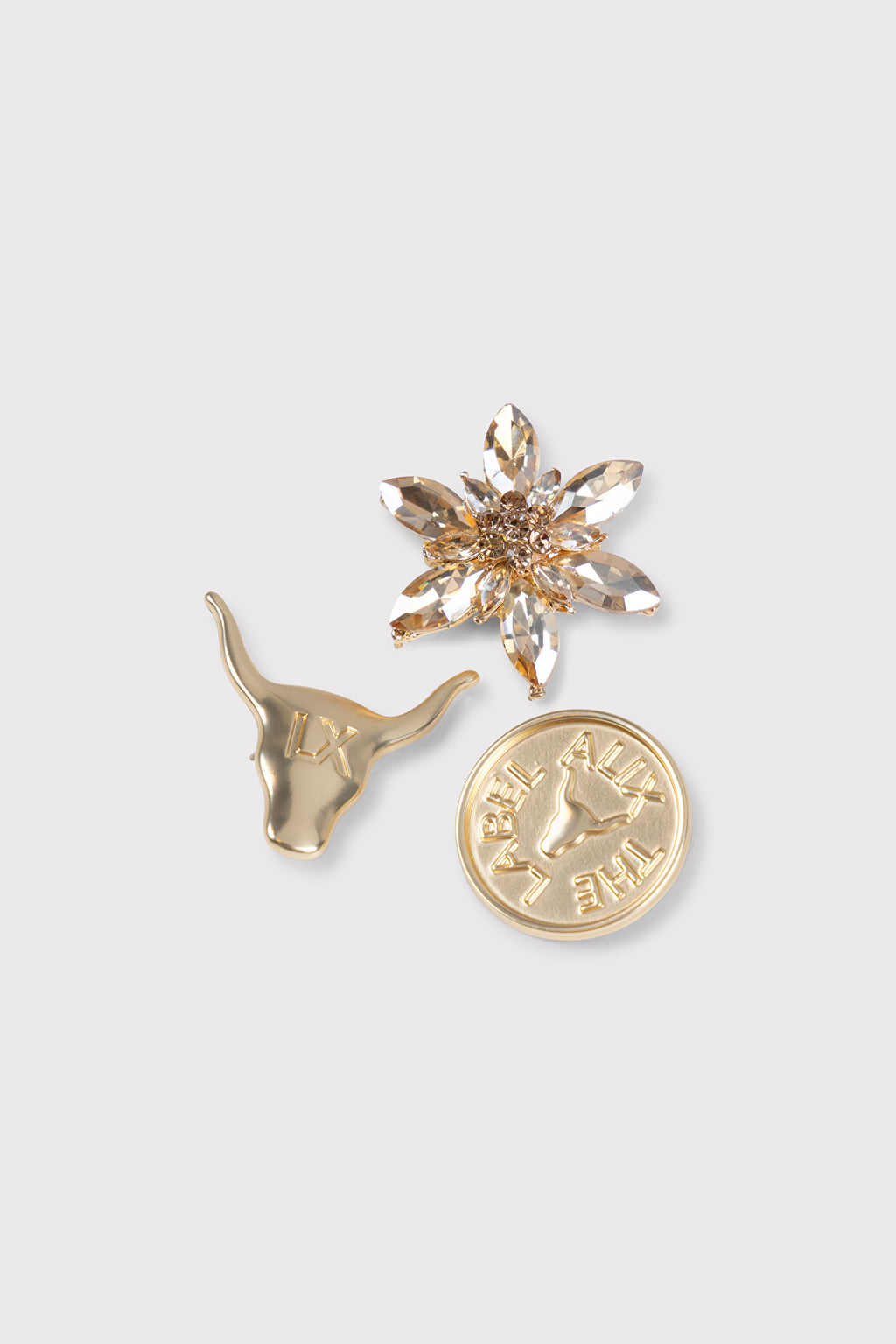 Metal Broches van ALIX The Label, kleur Gold