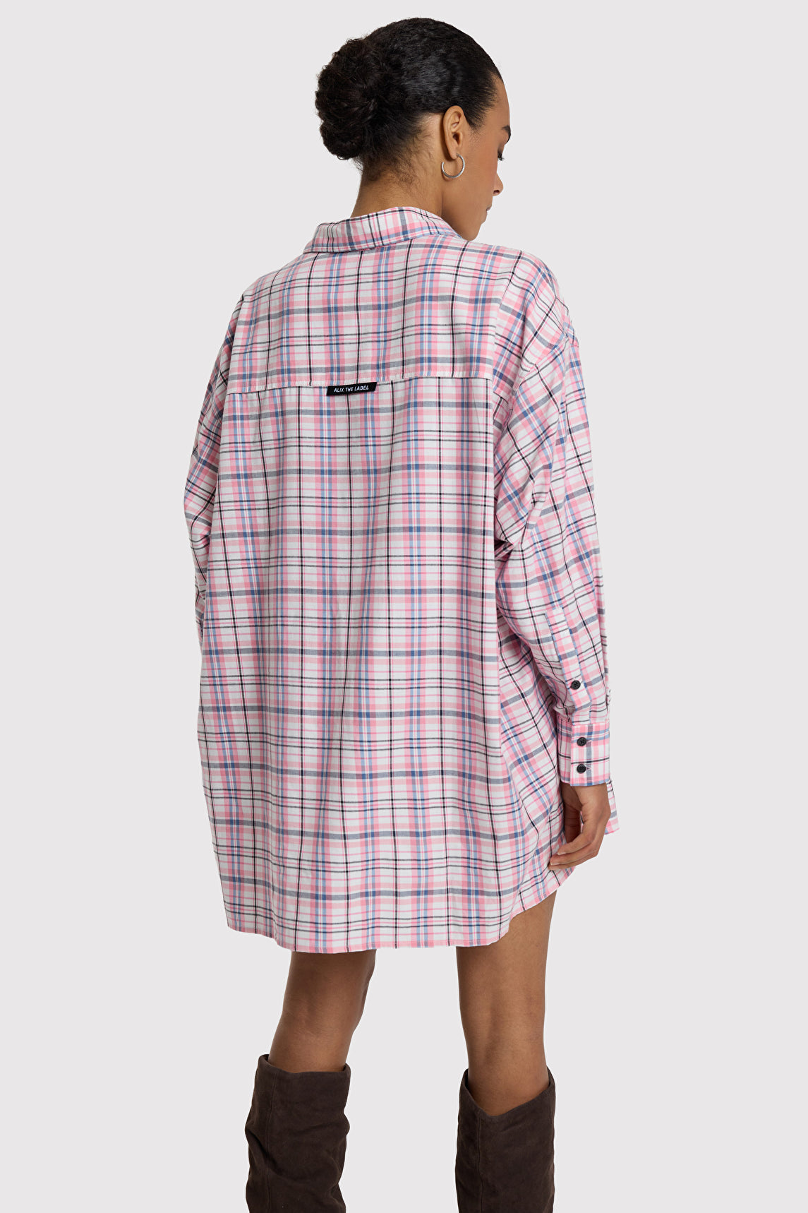 Woven Check Dress van ALIX The Label, kleur Multi Colour