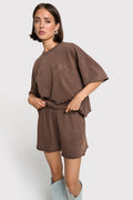 Sporty Summer Shorts van ALIX The Label, kleur Brown