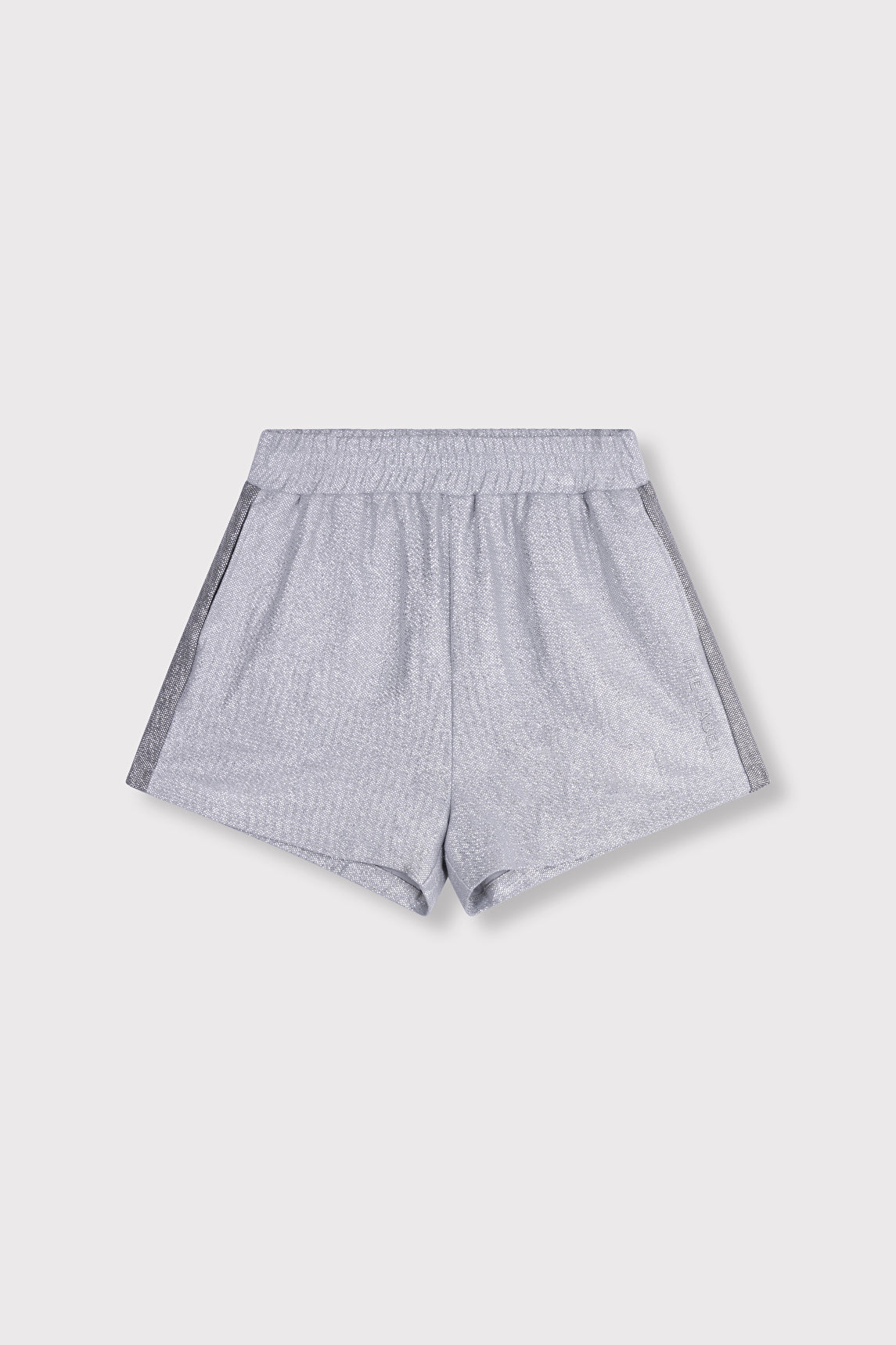 Ladies Knitted Foil Shorts van ALIX The Label, kleur Light Grey