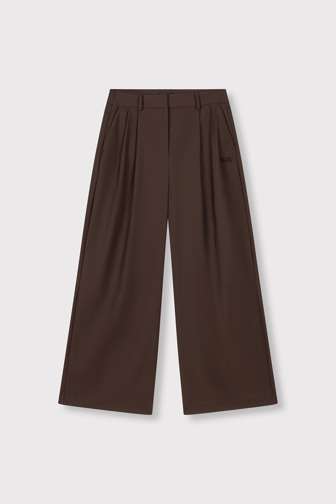 Wide Leg Pants van ALIX The Label, kleur Deep Brown