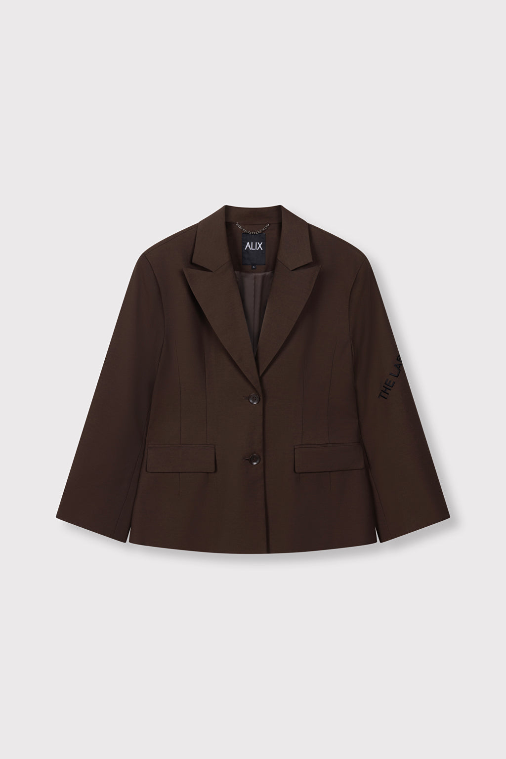 Fitted Blazer van ALIX The Label, kleur Deep Brown