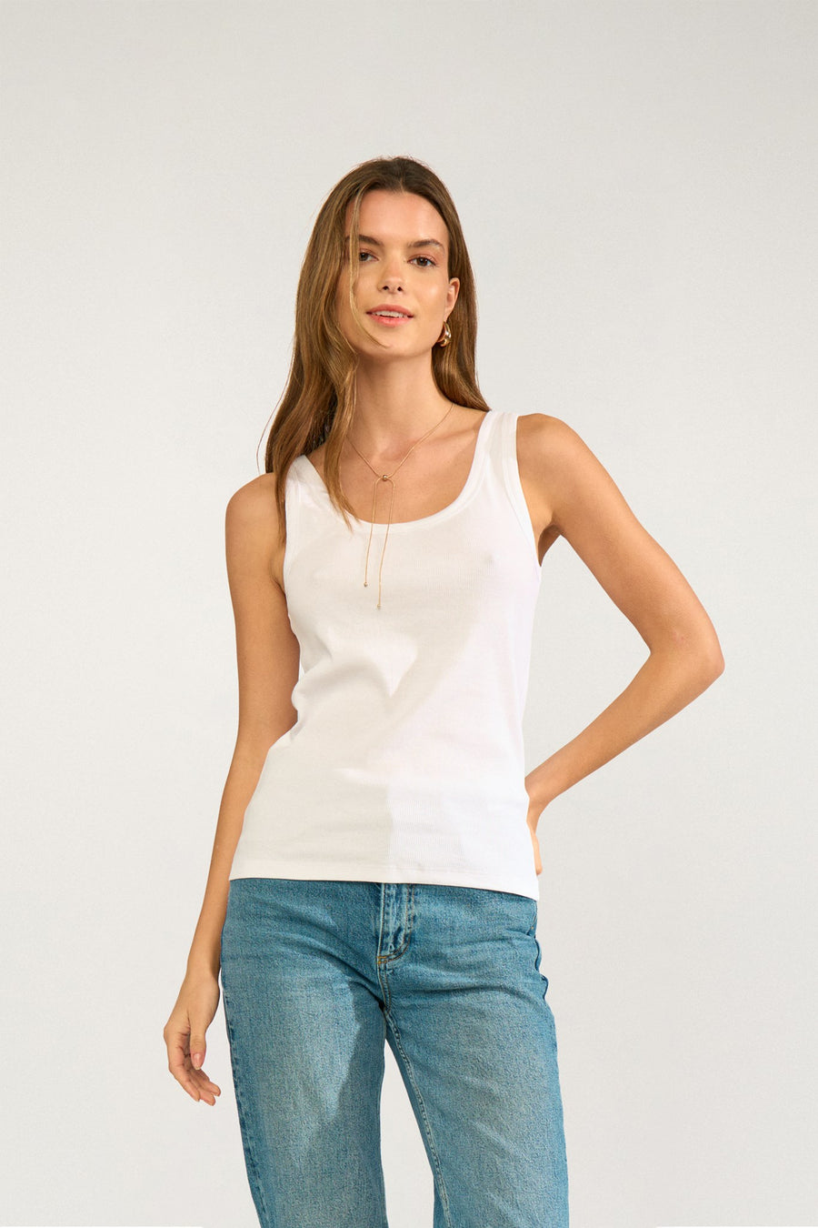 Nuriley Tank Top van Nümph, kleur Bright White