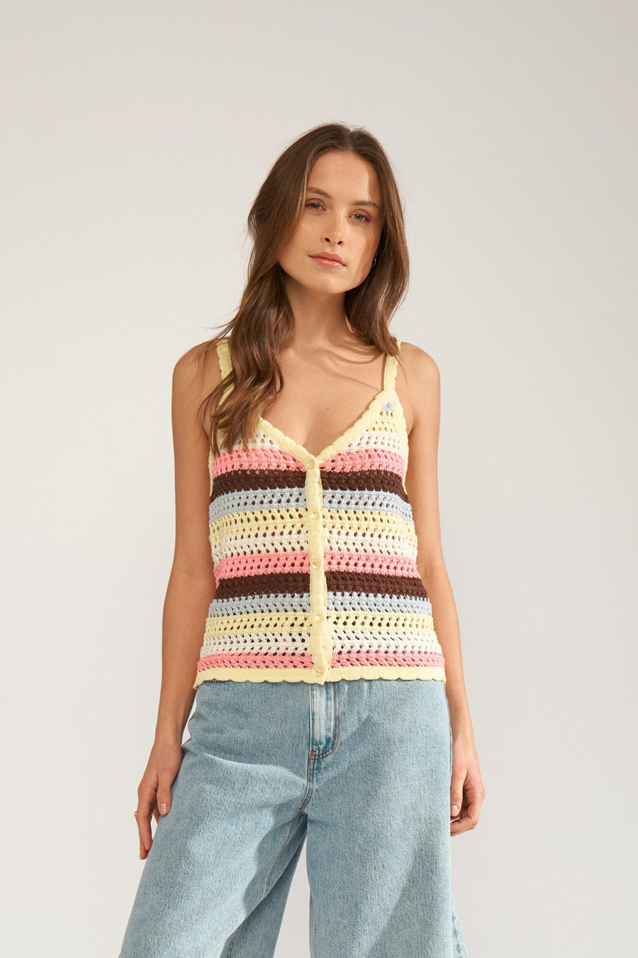 Numolina Singlet van Nümph, kleur Popcorn