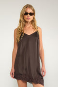 Nunadine Dress van Nümph, kleur Black Coffee
