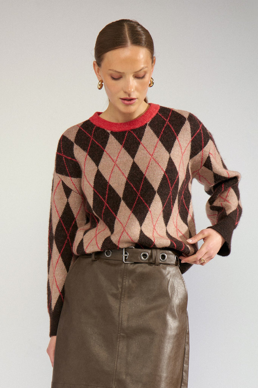 Nutikla Pullover van Nümph, kleur Goji Berry