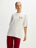 T-Shirt Maggy van Refined Department, kleur White