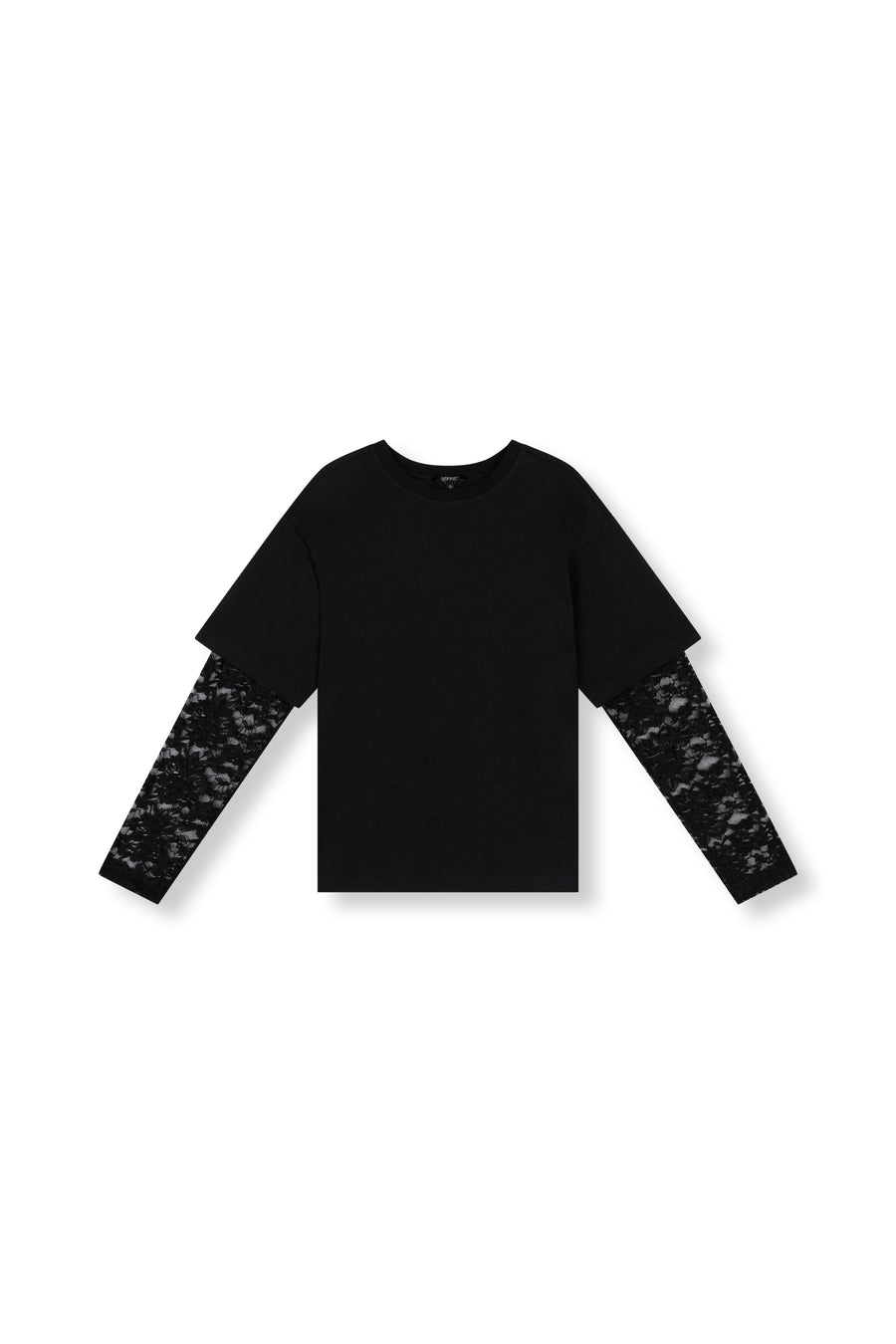 Lace Sleeve Teddy van Refined Department, kleur Black