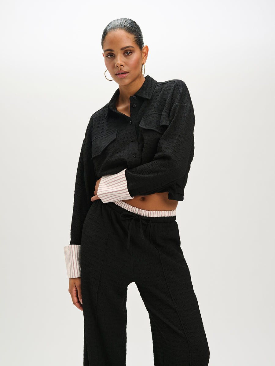 Lyloe Blouse van Refined Department, kleur Black