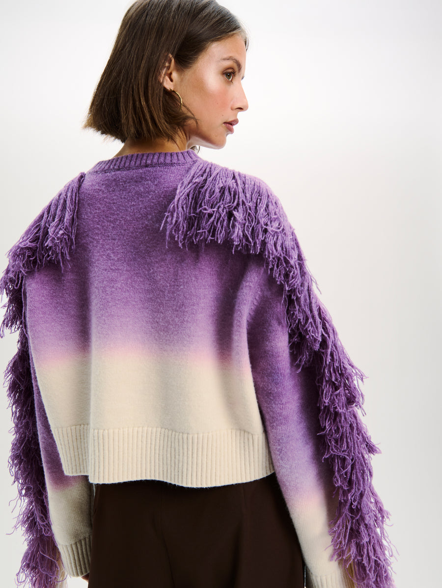 Grace Sweater van Refined Department, kleur Purple