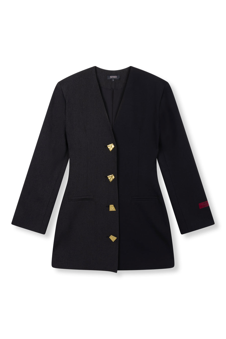 Blazerdress Star van Refined Department, kleur Black