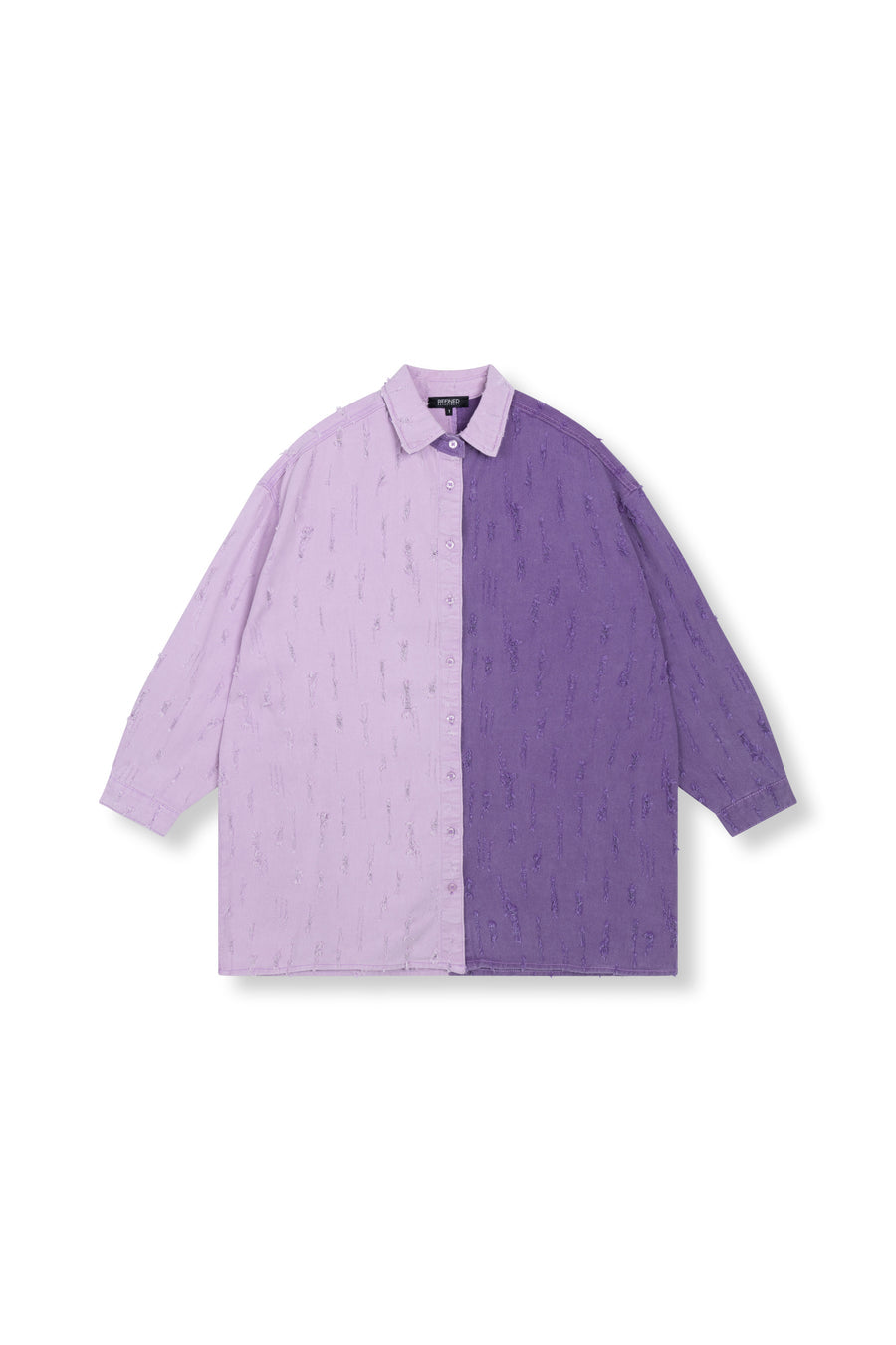 Denim Blouse Lolay van Refined Department, kleur Purple