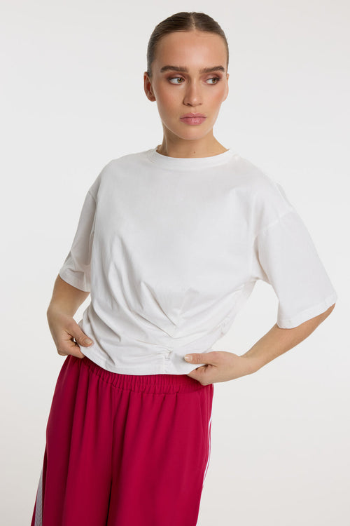 Barr T-Shirt van Refined Department, kleur White