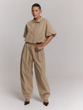 Rooze Pantalon van Refined Department, kleur Sand