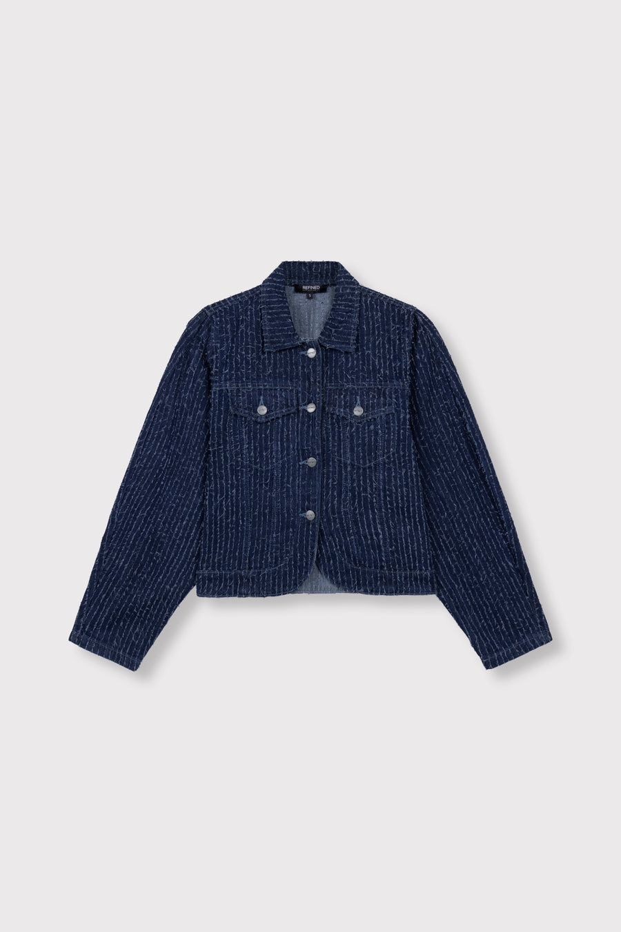 Ayla Jacket van Refined Department, kleur Blue Denim