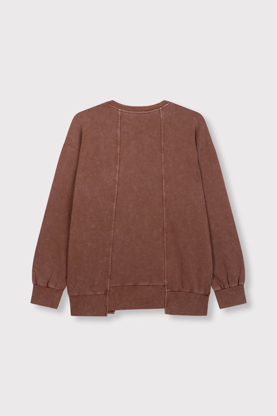 Senna Sweater van Refined Department, kleur Choc Brown