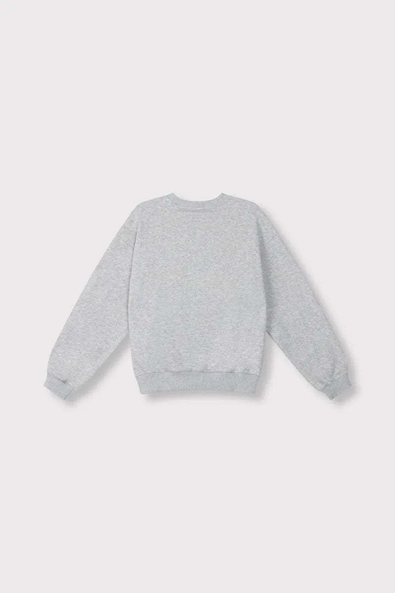 Alix Sweater van ALIX The Label, kleur Soft Grey Melange