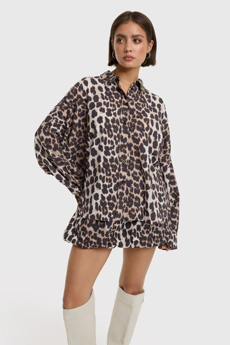 Animal Blouse van ALIX The Label, kleur Animal