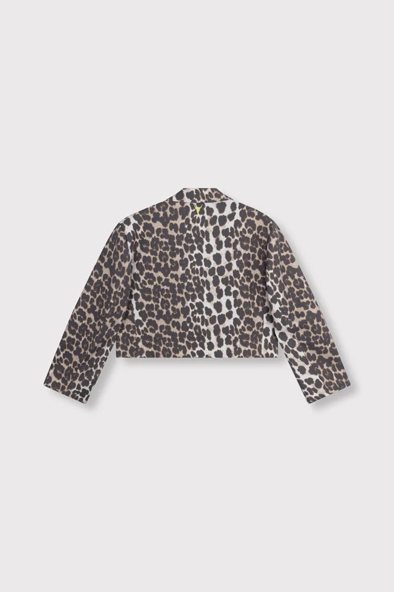 Animal Cropped Blazer van ALIX The Label, kleur Animal