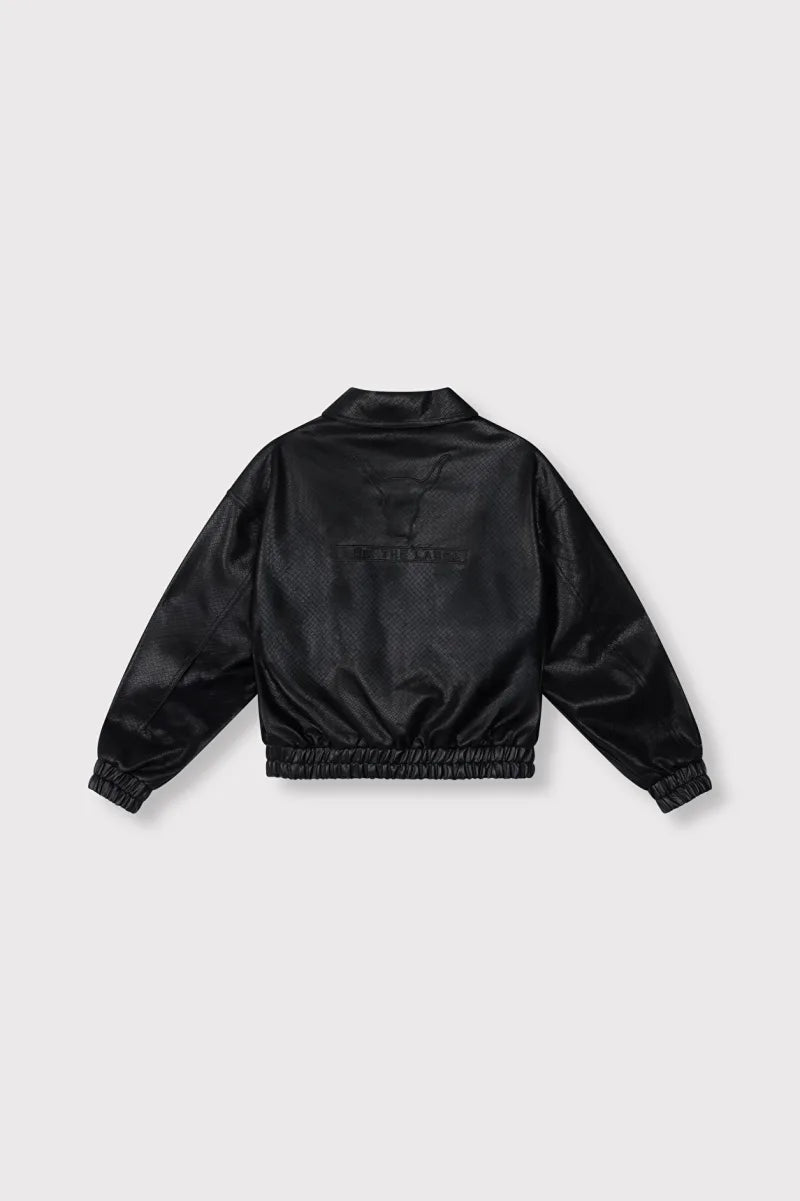 Braided Faux Leather Jacket van ALIX The Label, kleur Black