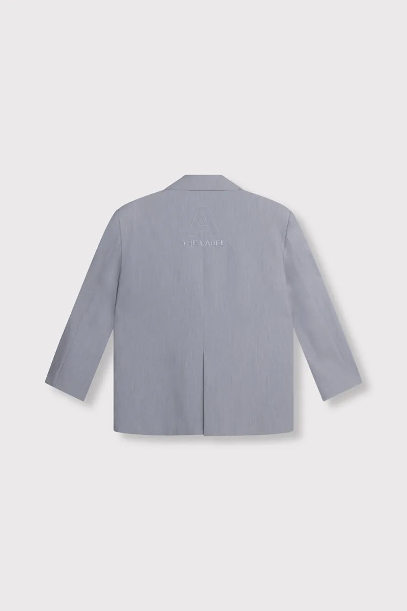 Clean Mix Blazer van ALIX The Label, kleur Soft Grey Melange