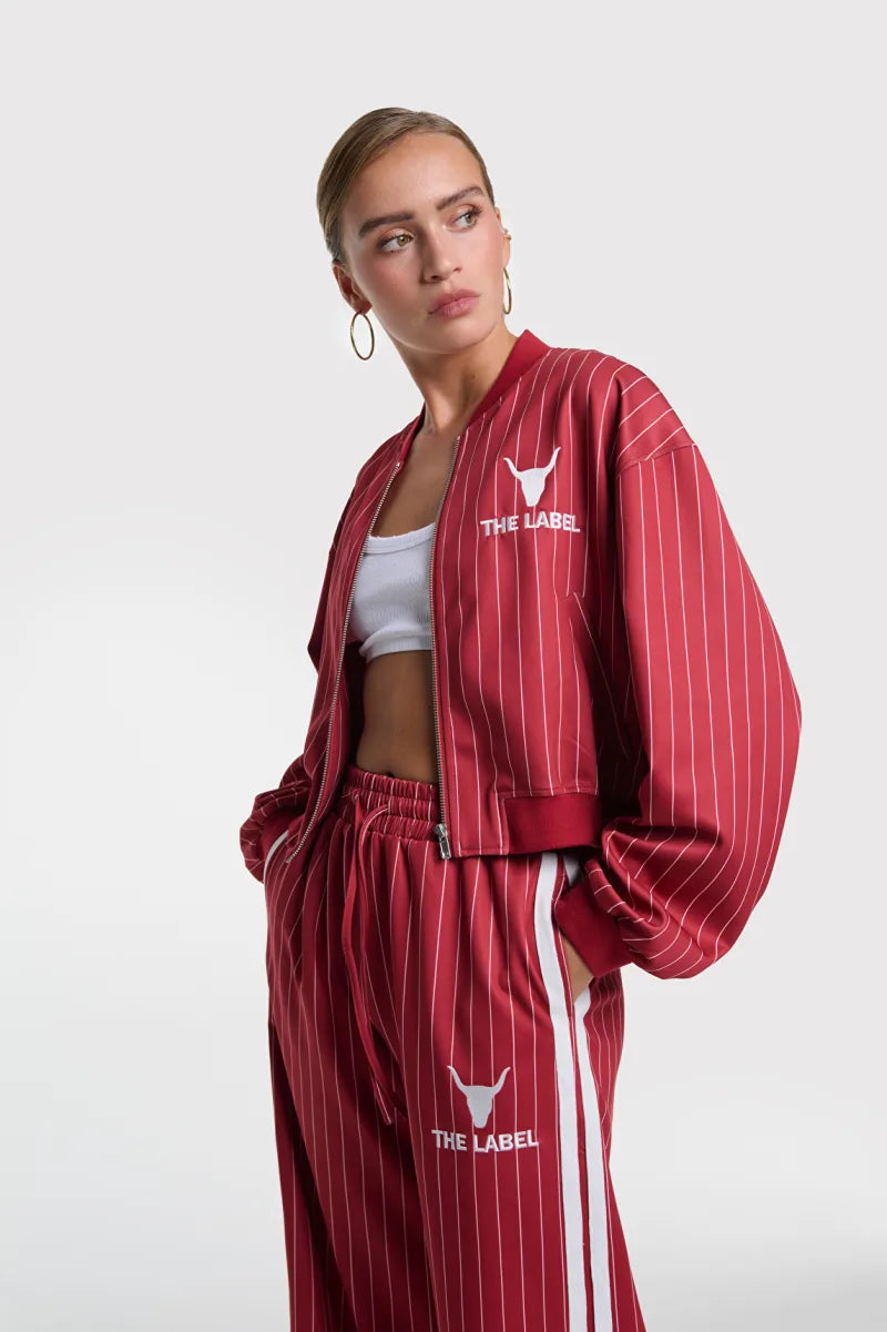 Cropped Training Jacket van ALIX The Label, kleur Cerise