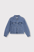 Denim Patch Jacket van ALIX The Label, kleur Denim Blue