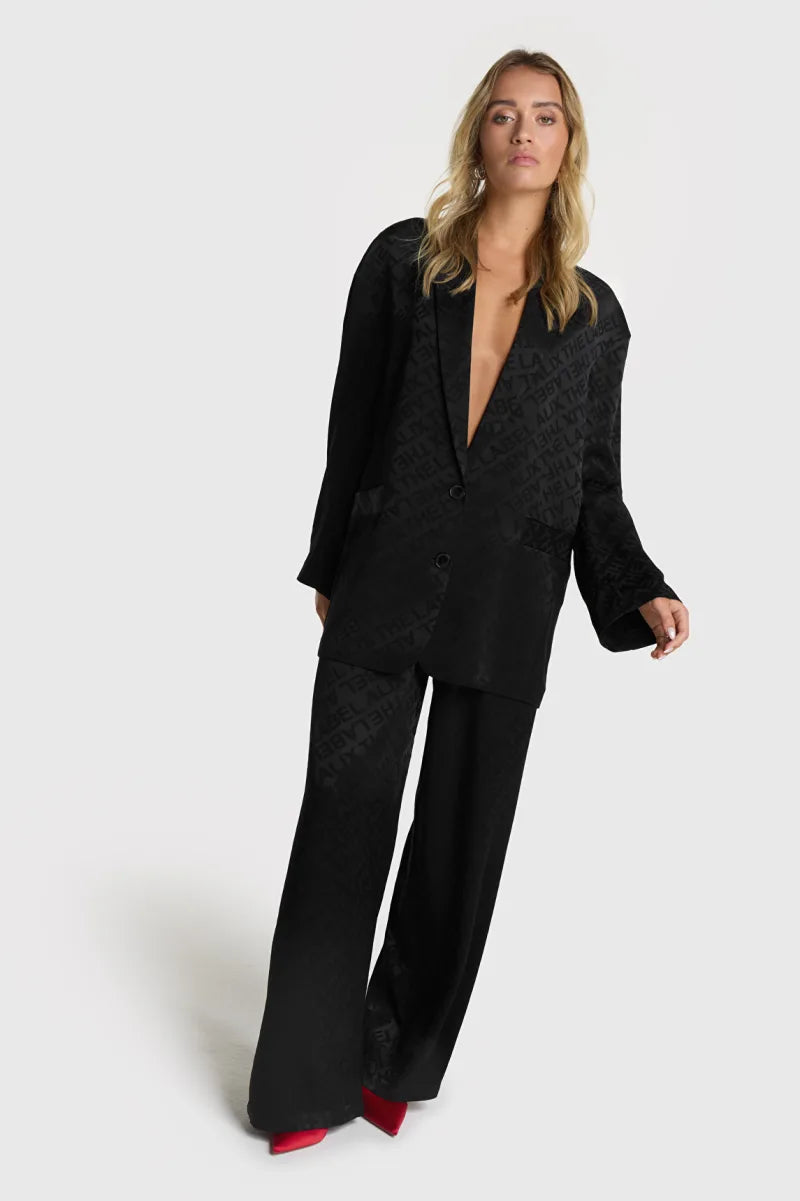 Jacquard Pants van ALIX The Label, kleur Black