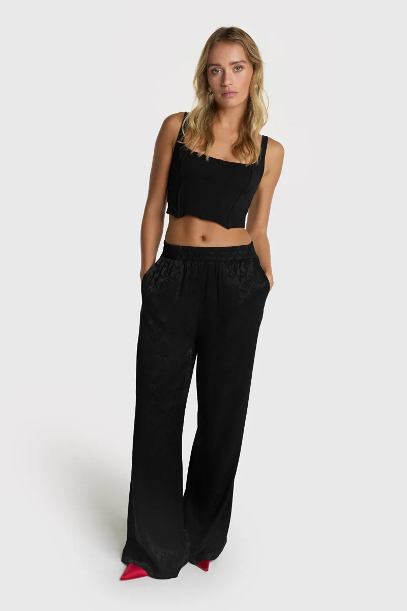 Jacquard Pants van ALIX The Label, kleur Black
