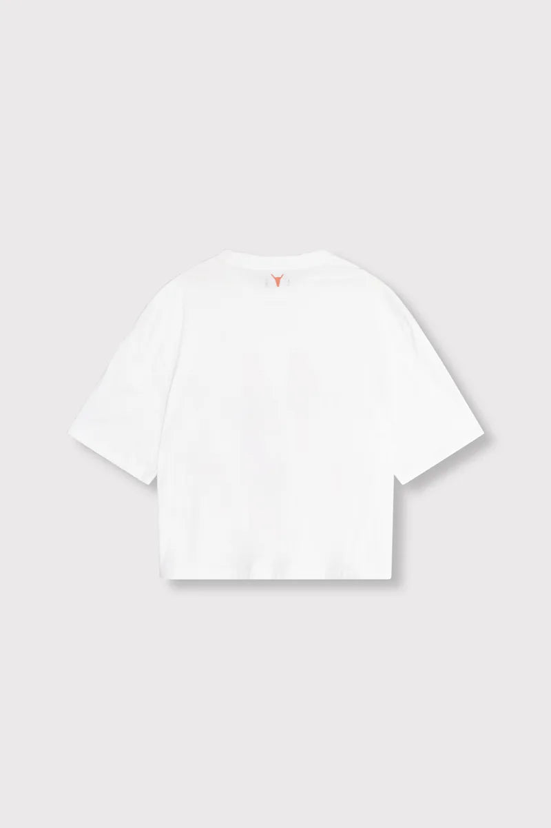Ladies Knitted 14 The Label T-Shirt van ALIX The Label, kleur Soft White