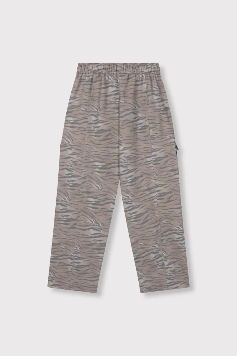 Ladies Woven Cargo Pants van ALIX The Label, kleur Animal