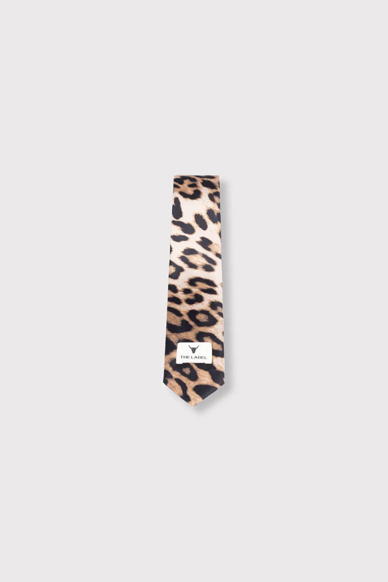 Leopard Tie van ALIX The Label, kleur Animal