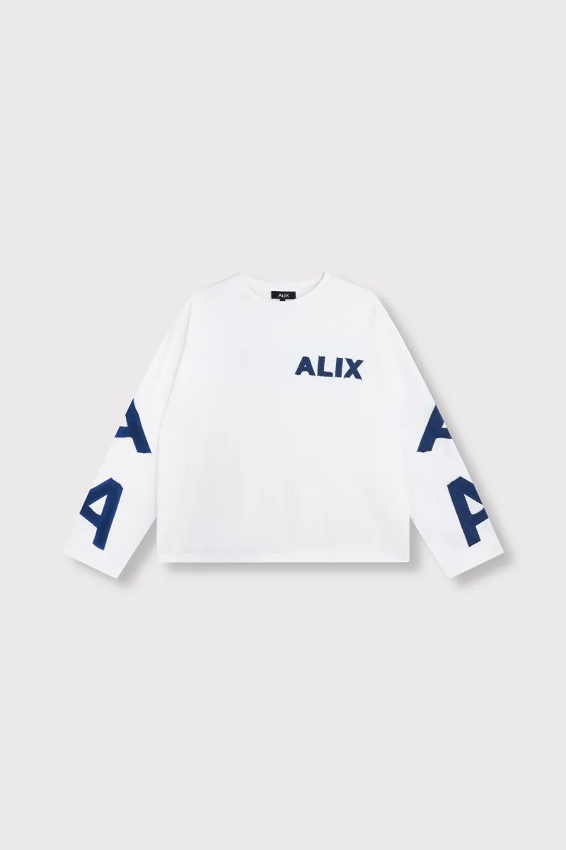 Longsleev E T-Shirt van ALIX The Label, kleur Soft White