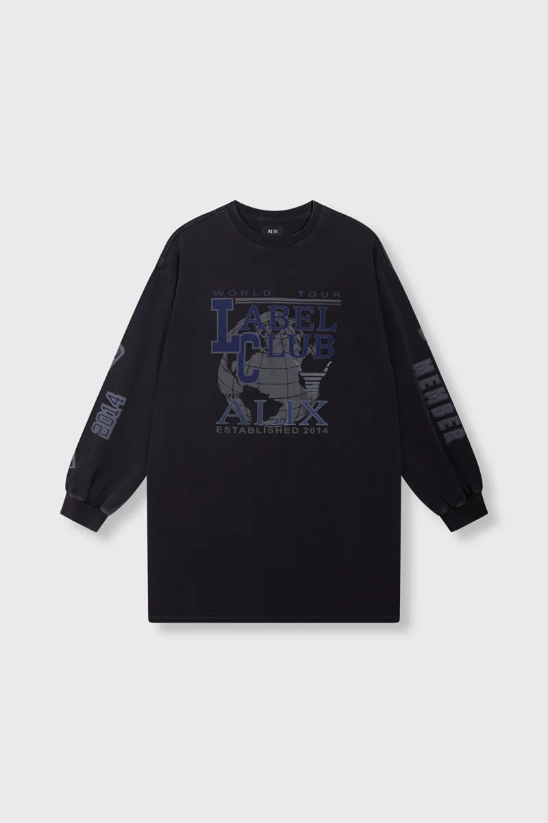 Longsleeve T-Shirt van ALIX The Label, kleur Charcoal Grey