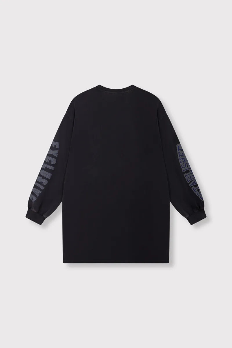 Longsleeve T-Shirt van ALIX The Label, kleur Charcoal Grey