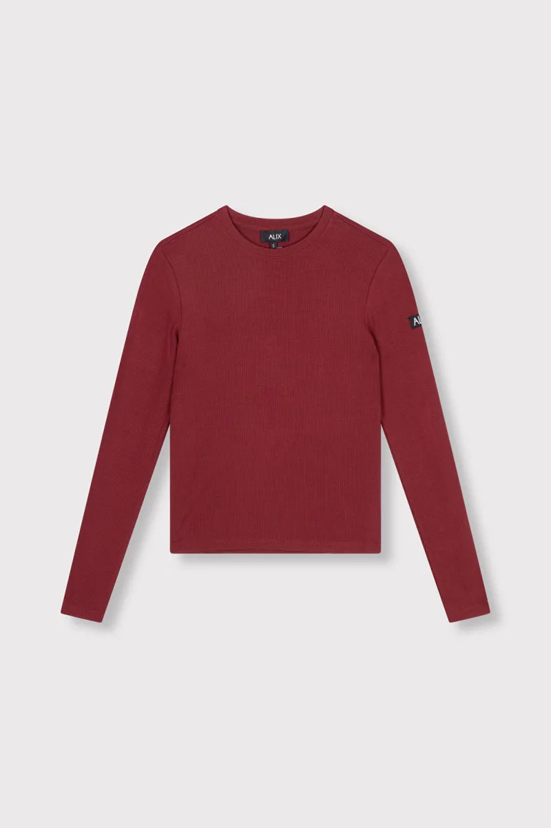 Longsleeve Top van ALIX The Label, kleur Bordeaux