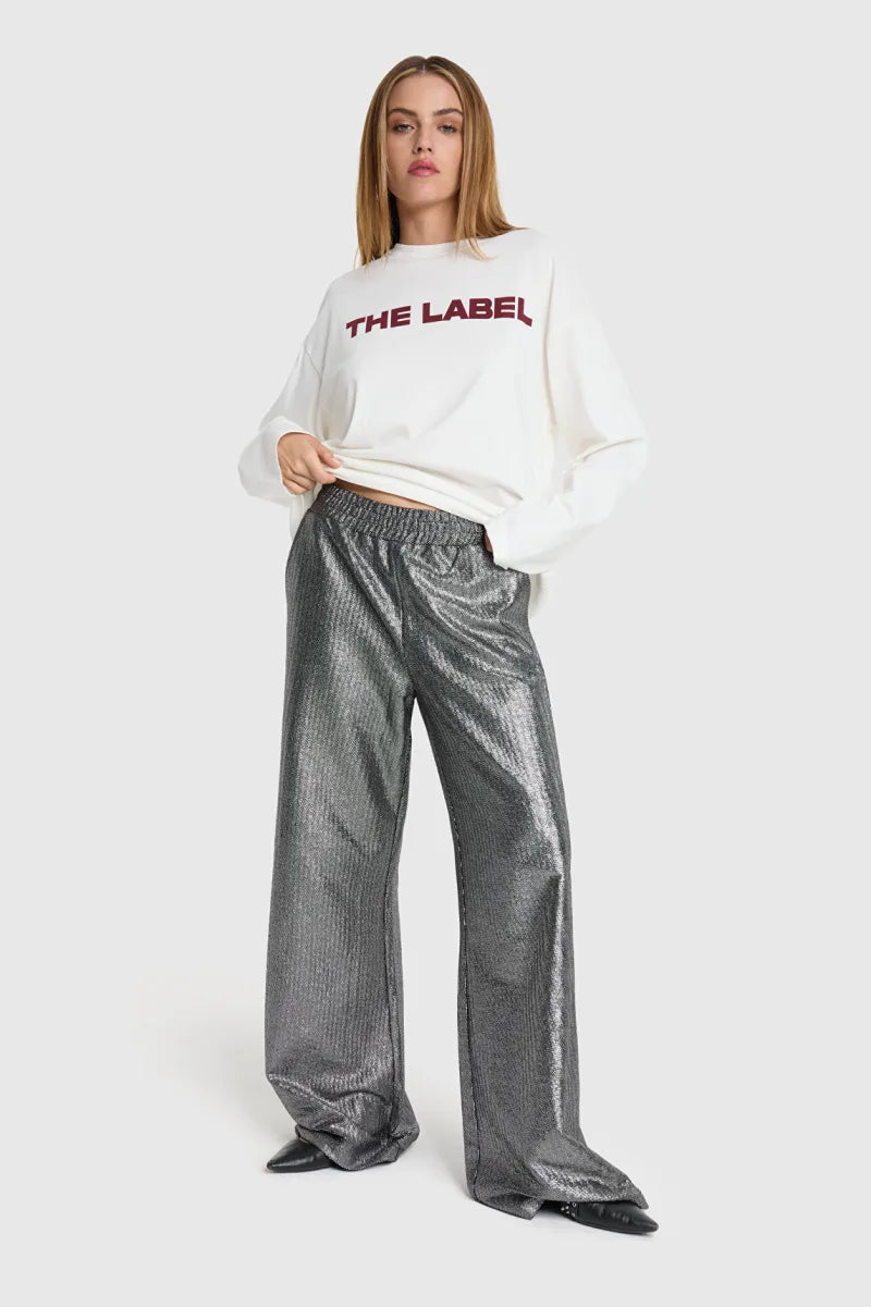 Longsleeve Top van ALIX The Label, kleur Soft White