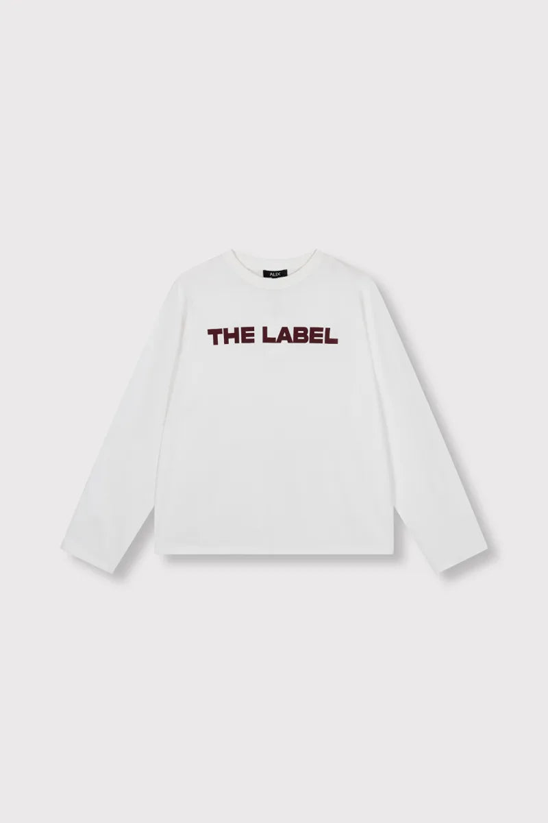 Longsleeve Top van ALIX The Label, kleur Soft White