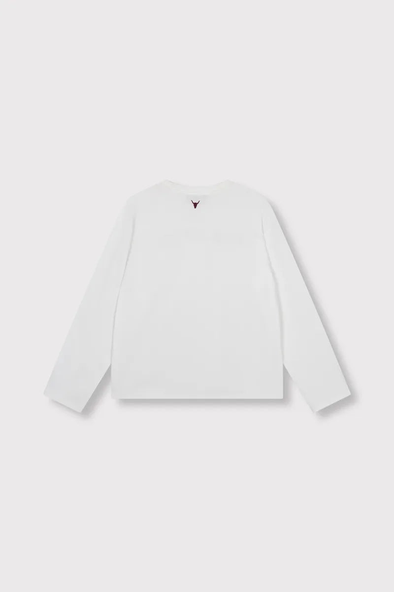 Longsleeve Top van ALIX The Label, kleur Soft White