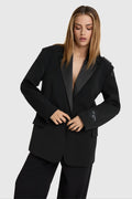 Mix Blazer van ALIX The Label, kleur Black